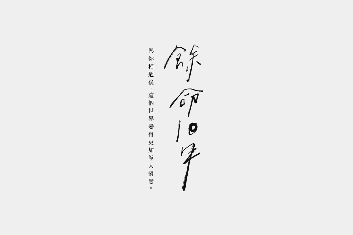 電影《餘命十年》標準字再設計練習視覺稿